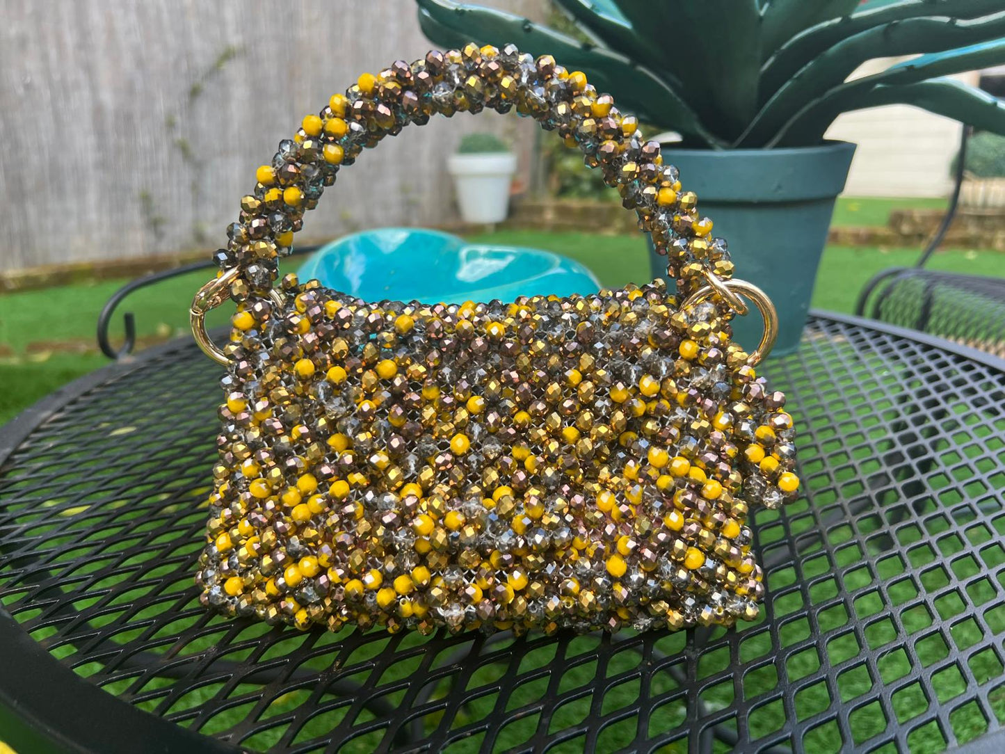 Borsa fatta a mano con perline Preciosa