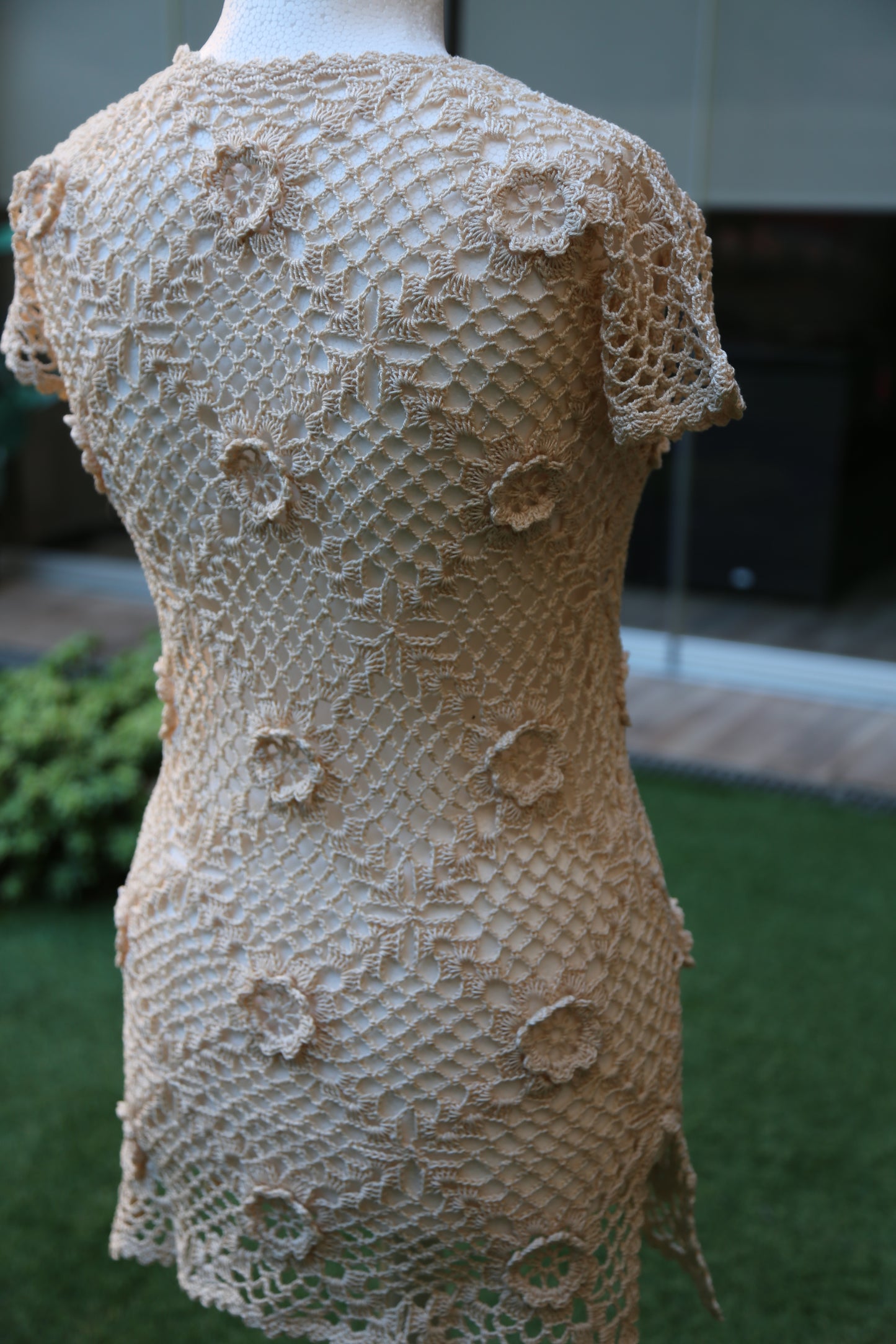 vestito donna estivo corto completamente fatto a mano