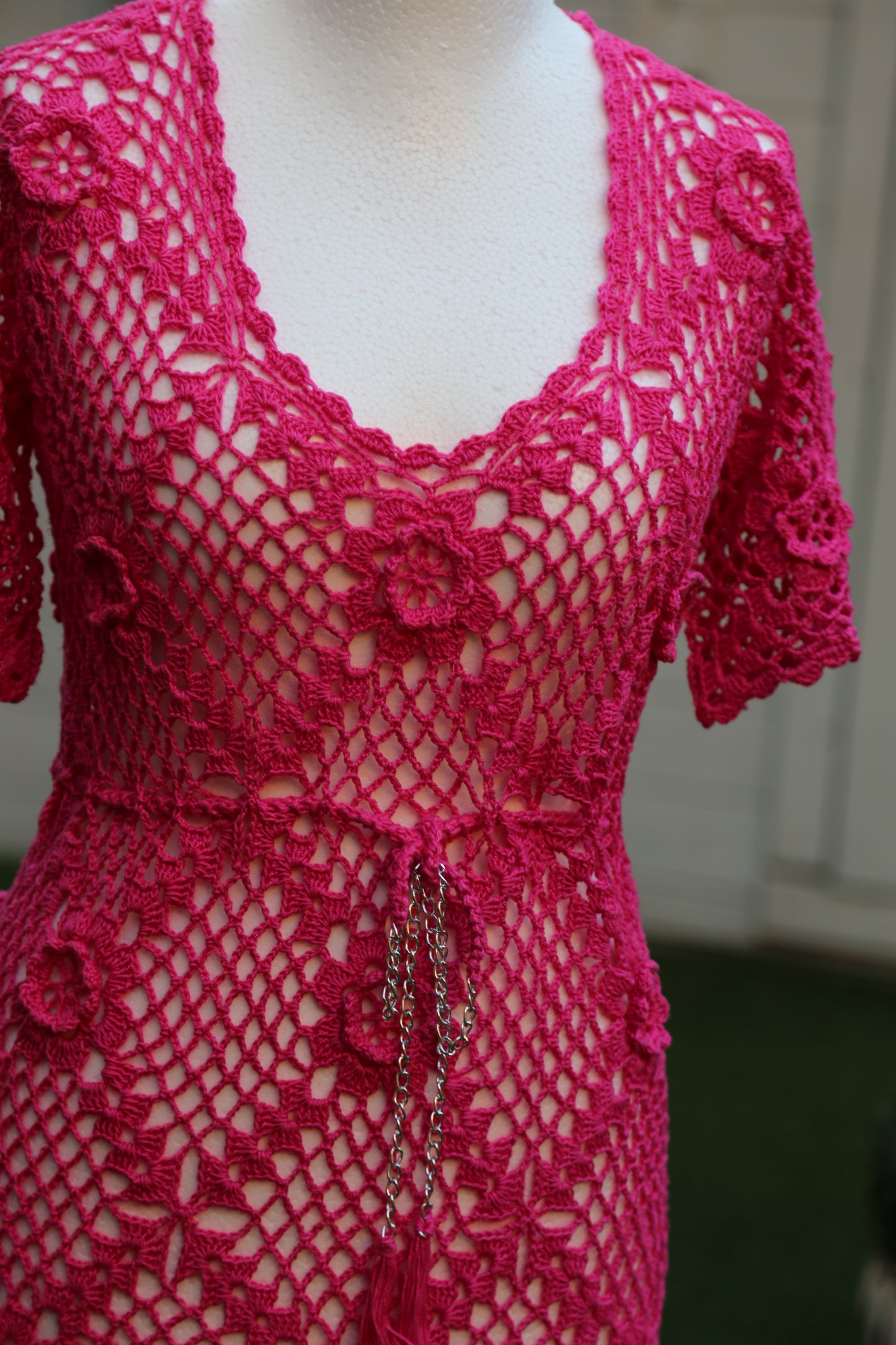 vestito da donna estivo completamente fatto a mano