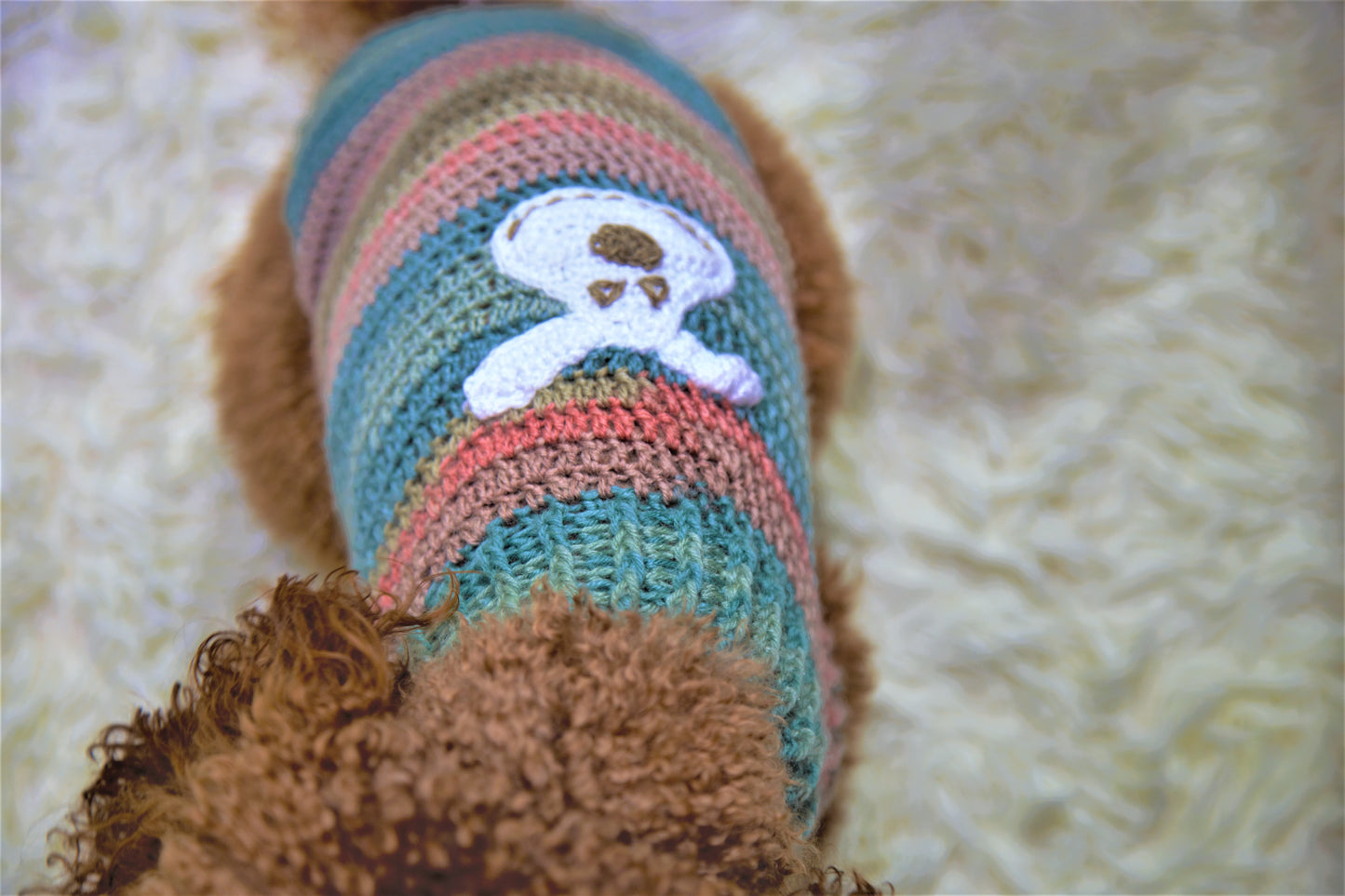 vestito per pet Oliver fatto completamente a mano