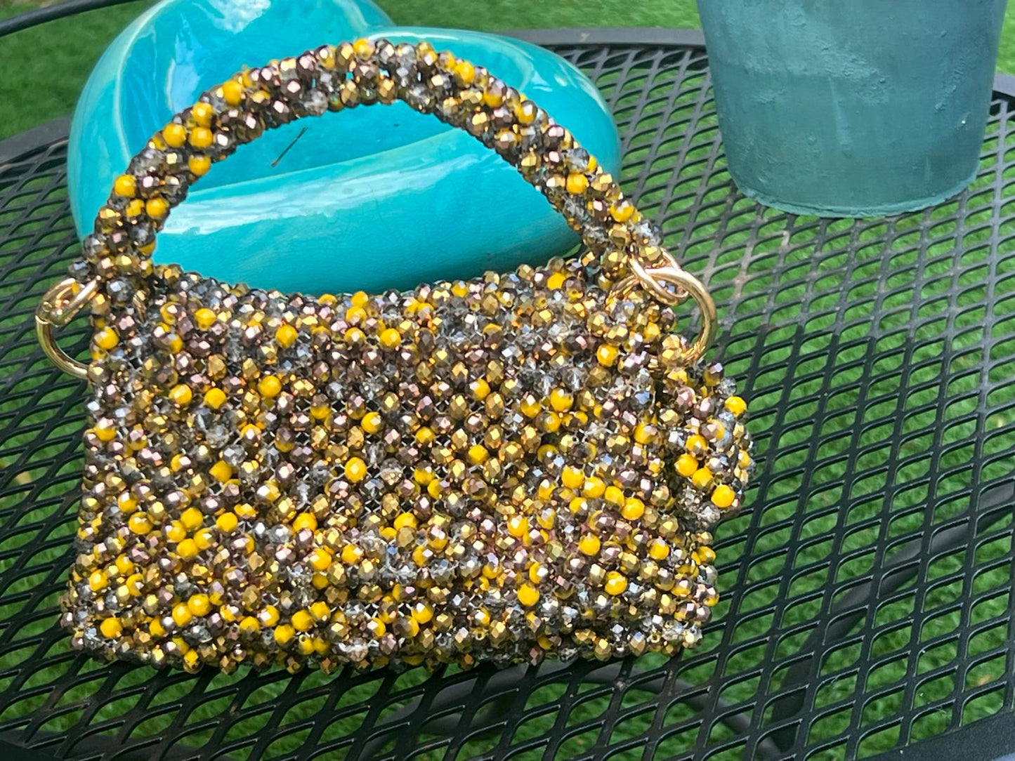Borsa fatta a mano con perline Preciosa